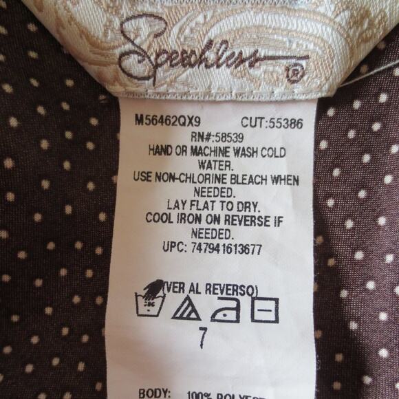 Speechless Polka Dot Dress Brown / White 7 - Picture 6 of 6